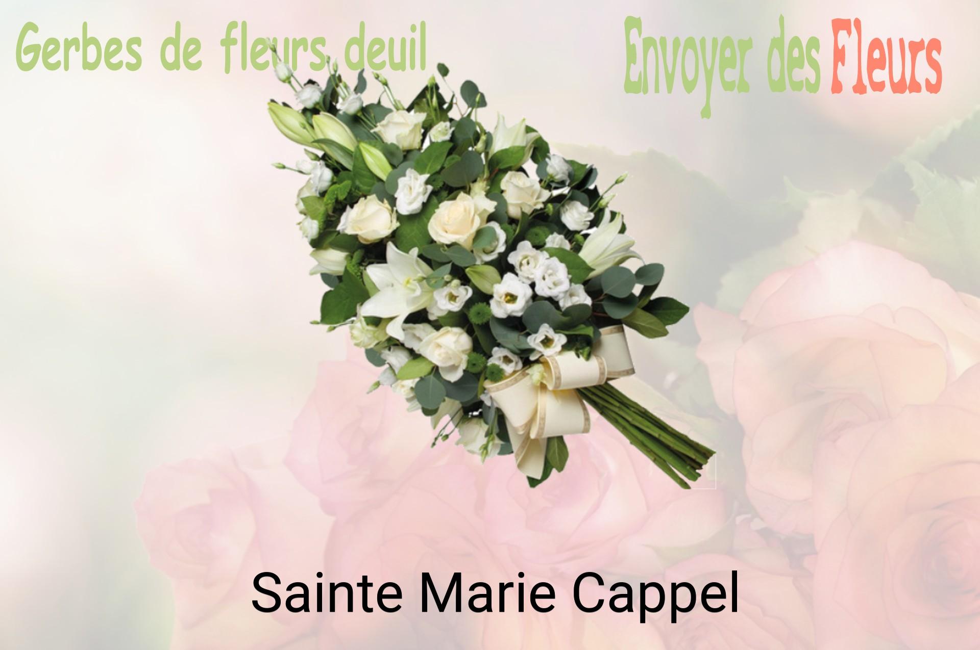 Gerbe de fleurs de deuil livrée à Sainte-Marie-Cappel